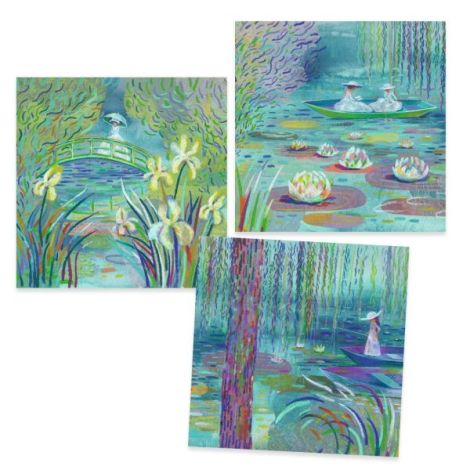 Atelier Creativ Djeco Lacul cu Nuferi Monet - imagine 3