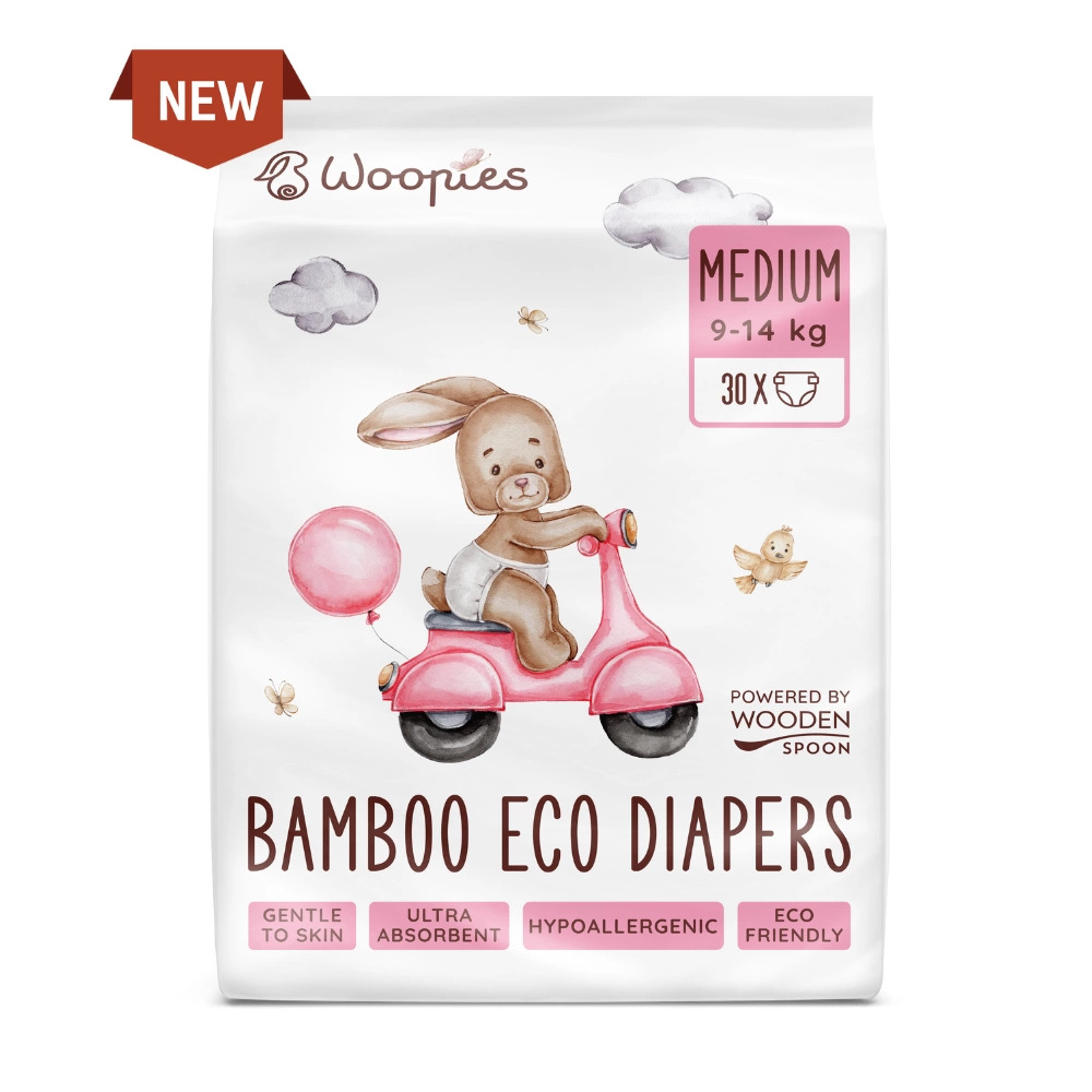 Scutece Eco Bambus M Wooden Spoon (9-14 kg) - imagine 2