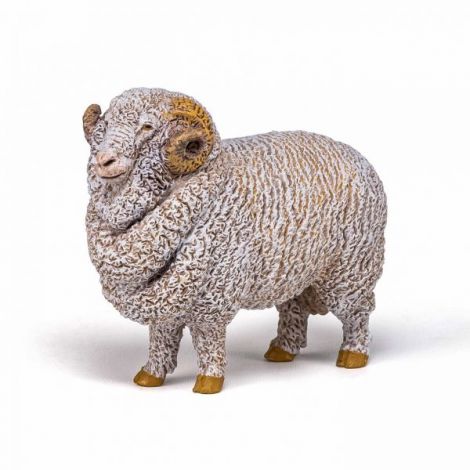 Papo Berbec Merinos - Figurină Realistă - imagine 3
