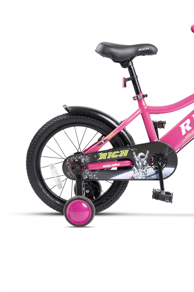 Bicicleta Rich Bike 14" RozAlb 3-5 Ani - imagine 5