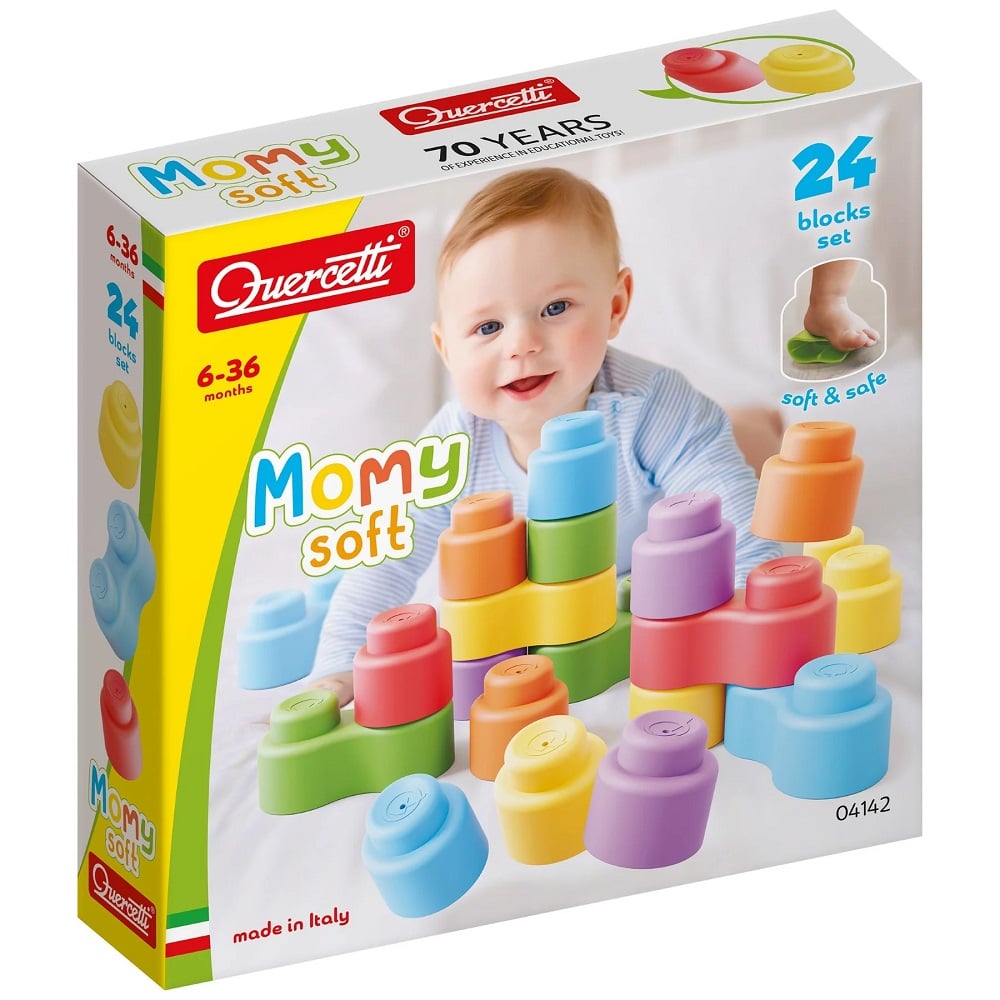 Set Constructie Quercetti Momy Soft 24 Piese Sigur