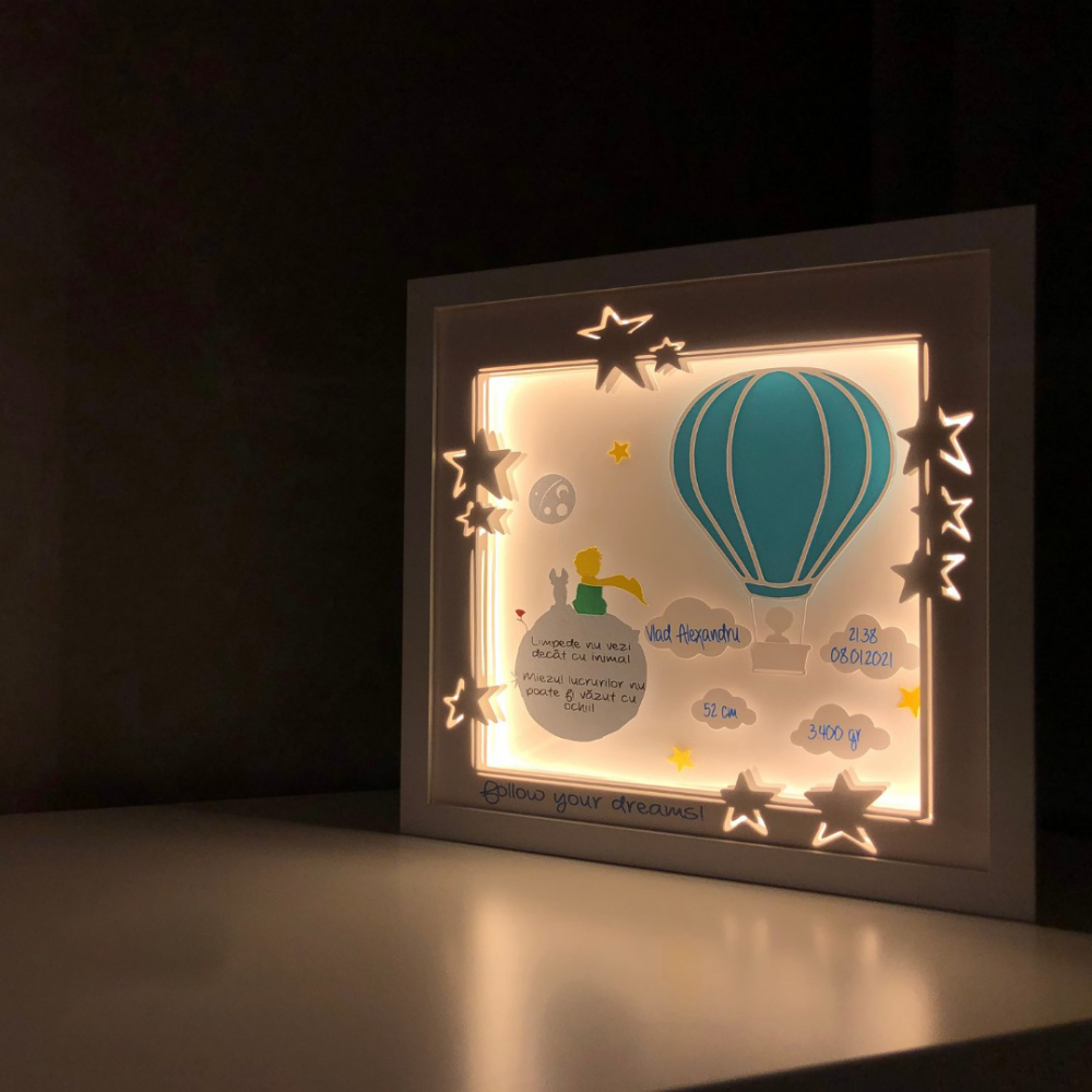 Tablou Luminos Baietel 016 Noorhandmadeatelier - imagine 2