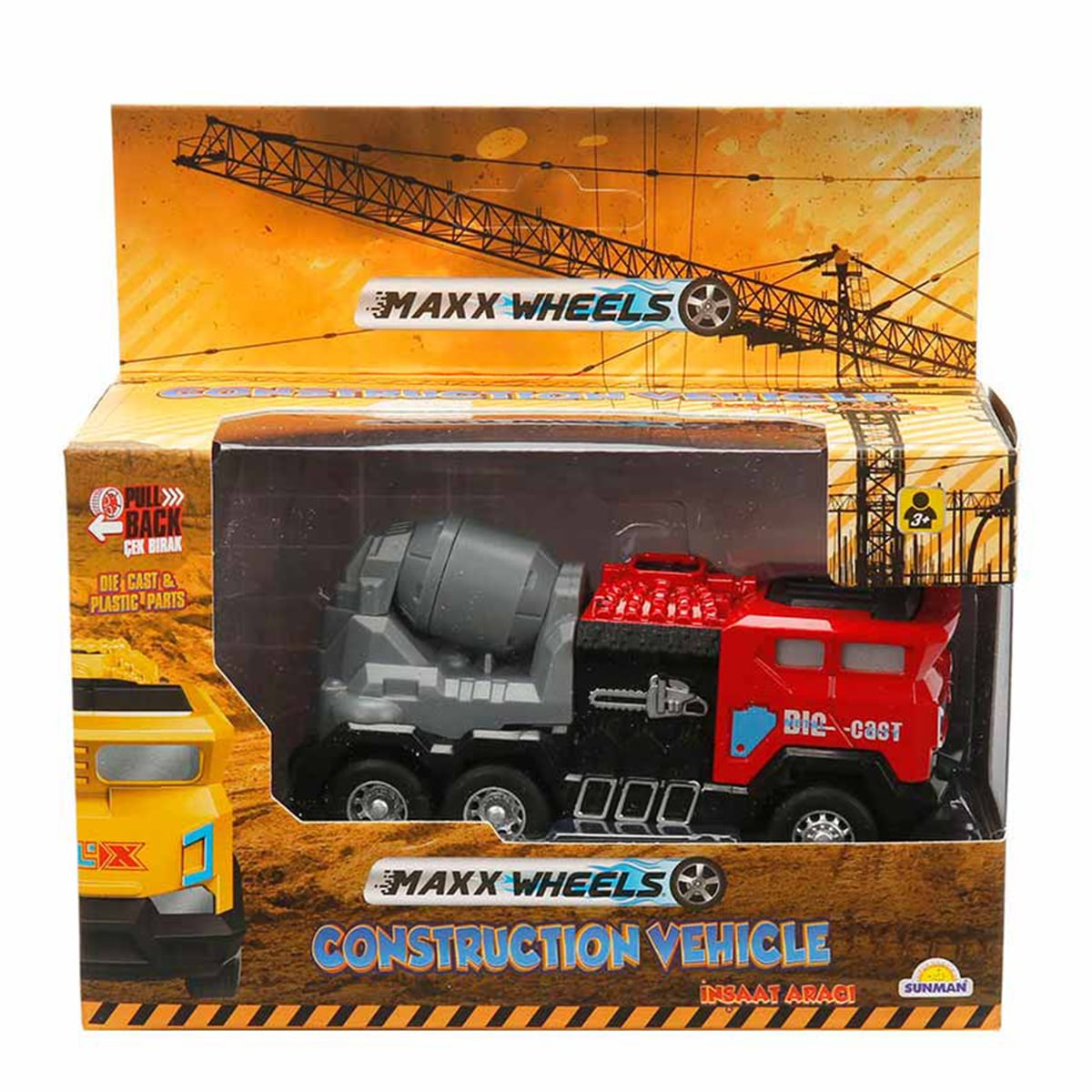 Vehicul Constructie cu Betoniera Maxx Wheels