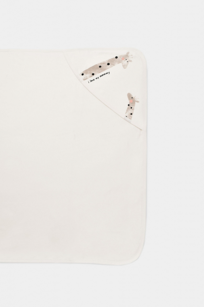 Paturica Bumbac Organic Girafe Babycosy, 85x85 cm - imagine 2