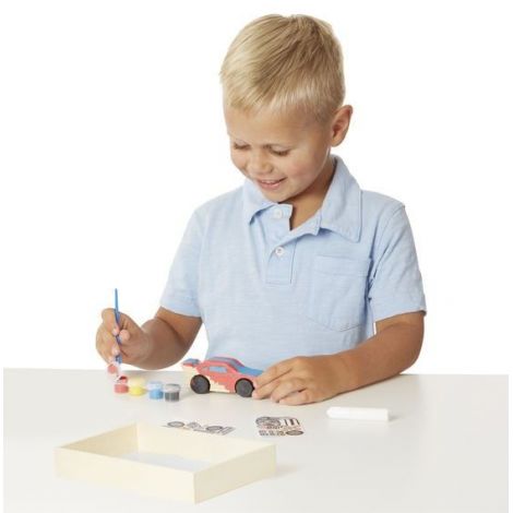 Masinuta Lemn de Colorat Melissa & Doug - imagine 2