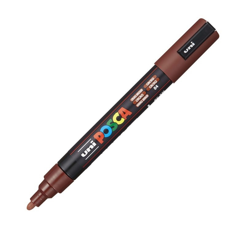 Marker Posca PC-5M Maro Cacao, Vârf Mediu