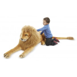 Leu Gigant Plus Melissa & Doug | Jucărie de Pluș Premium - imagine 4