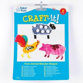Forme Lemn Animale Ferma Baker Ross - imagine 3