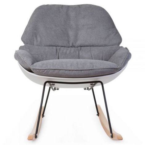 Scaun Balansoar Childhome Alb-Gri pentru Relaxare - imagine 3