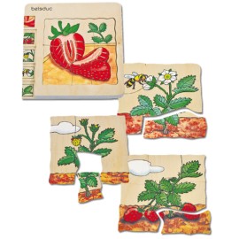 Puzzle Stratificat Capsuna Beleduc - Educativ - imagine 7