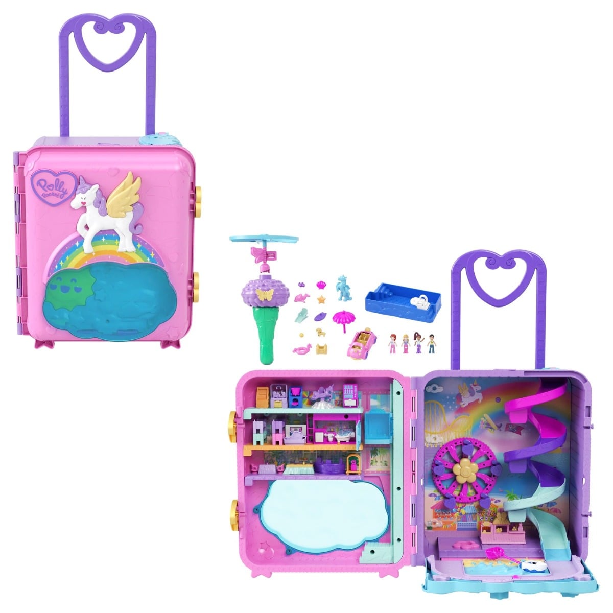 Polly Pocket Troller Resort cu 4 Păpuși și Accesorii