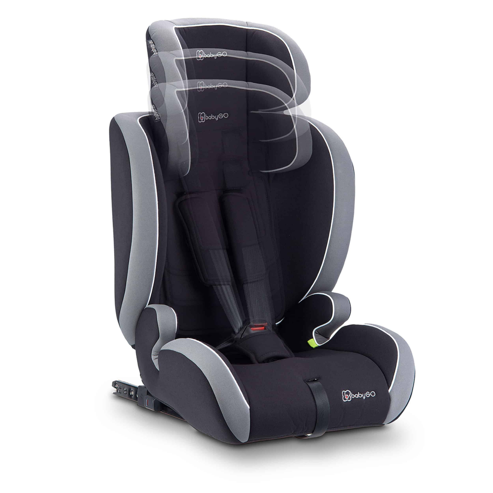 Scaun auto BabyGo FreeFix Grey, 76-150 cm, i-Size - imagine 7