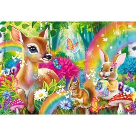 Puzzle 2x24 Piese Prietenii Pădurii Ravensburger - imagine 3
