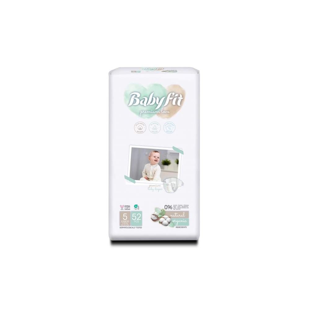 Scutece Baby Fit Junior 5, 52buc - Confort Maxim