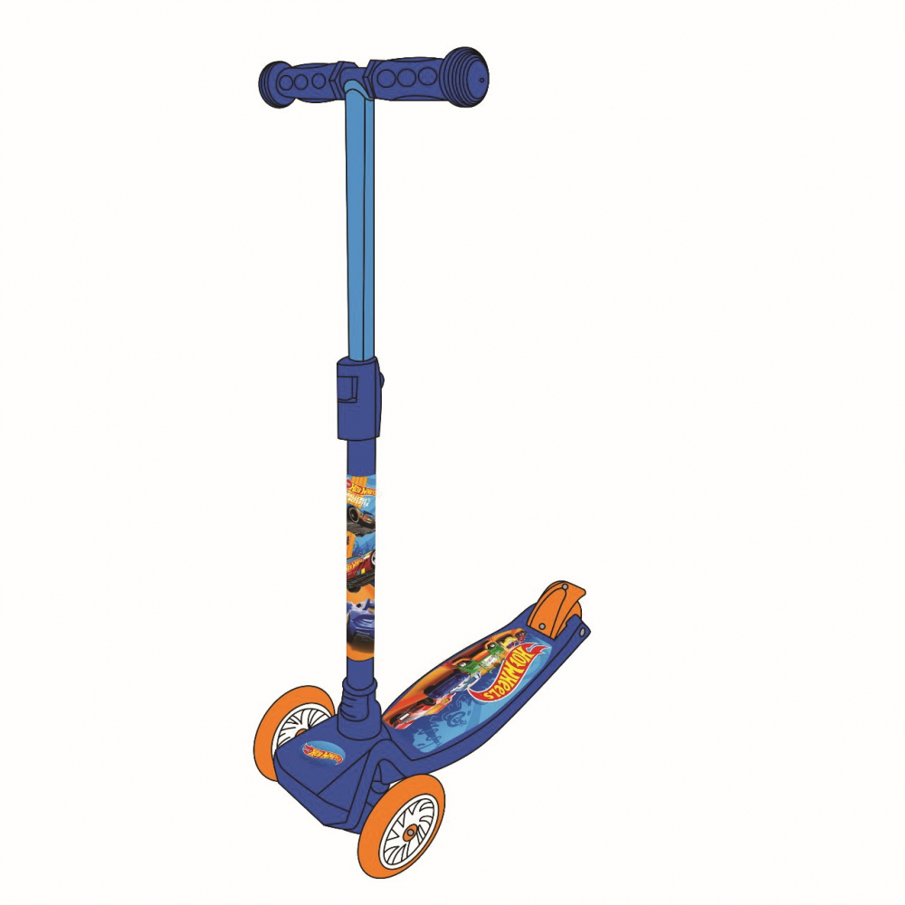 Trotineta Hot Wheels 3 Roti cu Ghiozdan - imagine 4