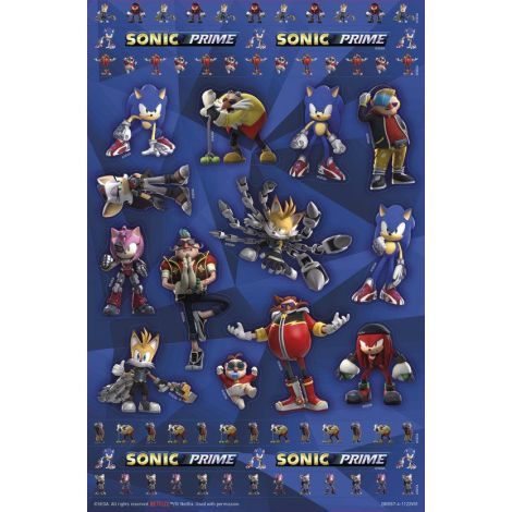 Set Abtibilduri Sonic Prime Totum - 300+ Buc - imagine 2