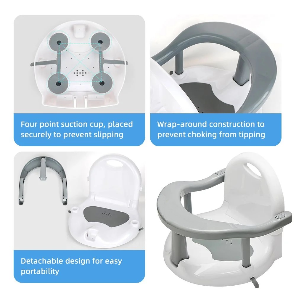 Scaunel de baie Little Mom, pliabil si ergonomic - imagine 4