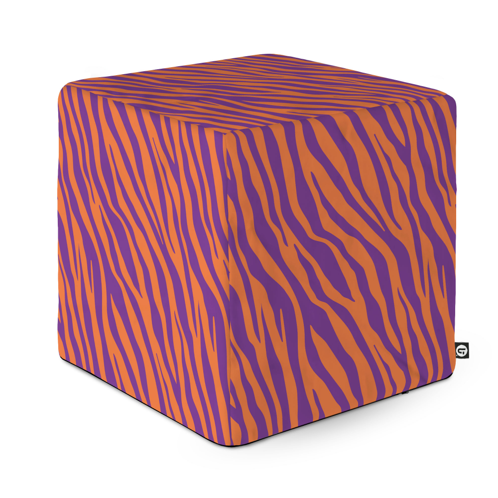 Taburet Updeco cub XL Zebra purple cu memorie - imagine 5