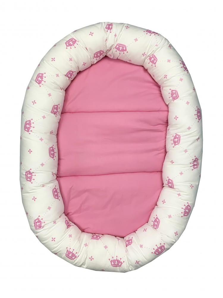 Cuib Baby Nest Deseda, Roz, cu Saltelută Detașabilă