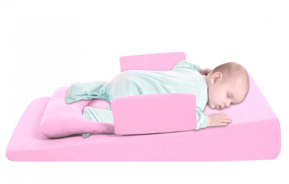 Pozitionator Inclinat Antiregurgitare Sevibebe Roz - imagine 3