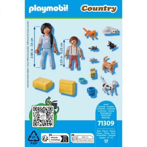 PLAYMOBIL Familie Pisici - Jucărie Creativă - imagine 4
