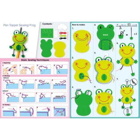 Set Cusut DIY Broasca Avenir - Topper Creion Creativ - imagine 4