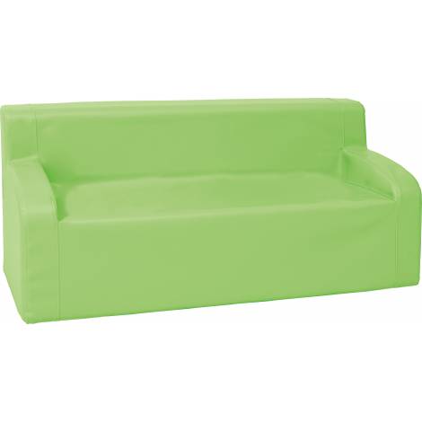 Canapea Moje Bambino, spuma verde, sigura