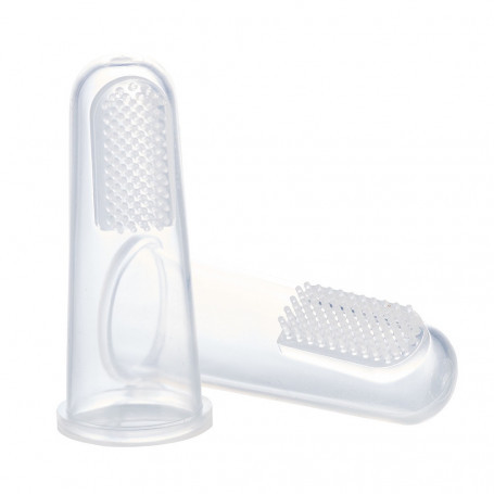Thermobaby Set 2 periute dinti tip degetar silicon - imagine 4