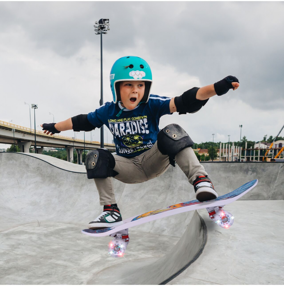 Skateboard Malplay Copii cu Maner si Roti LED - imagine 10