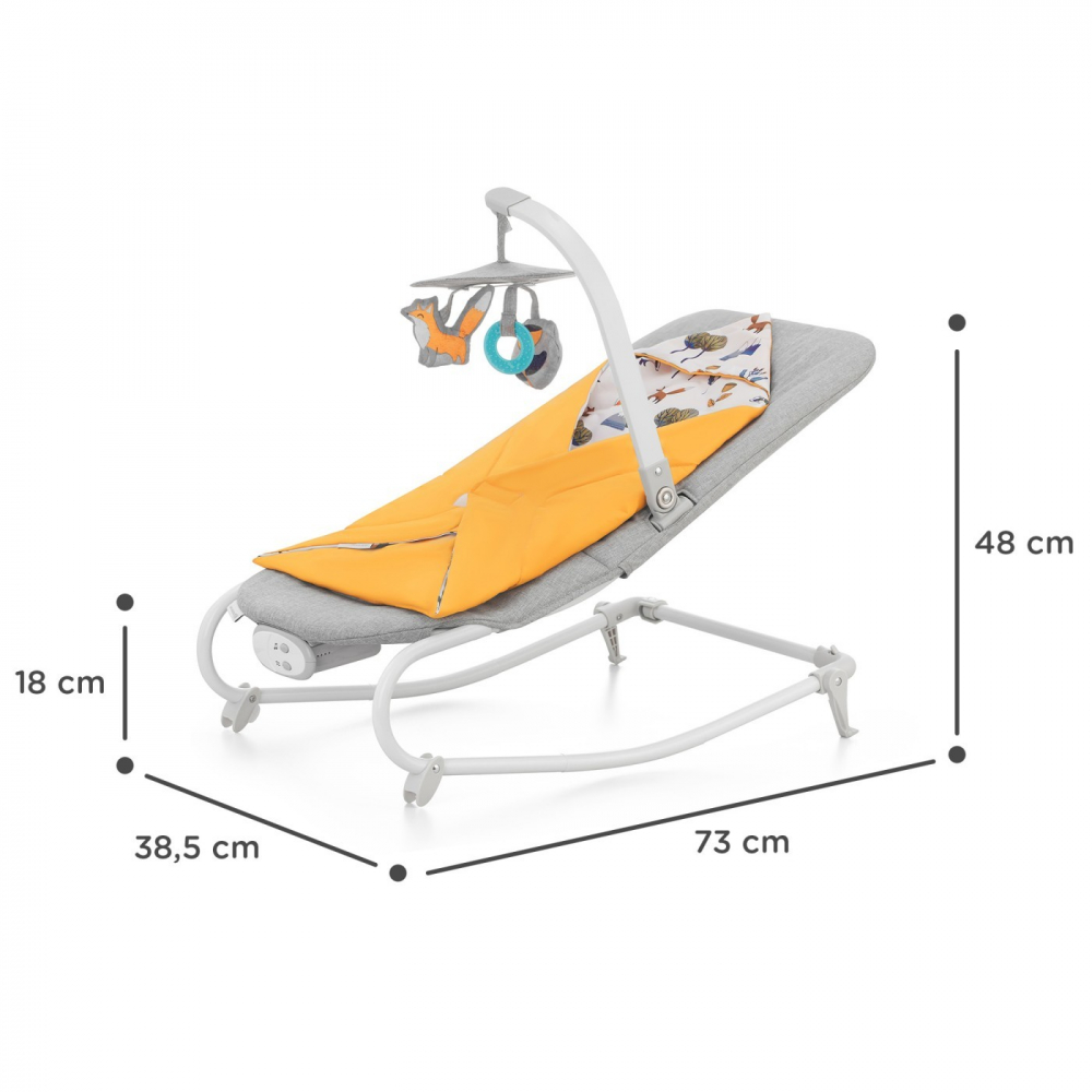 Sezlong 3in1 Kinderkraft Felio 2 - Liniste pentru bebe - imagine 4