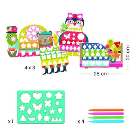 Joc Desen Sablon Djeco 3-6 Ani - Dezvoltare - imagine 4