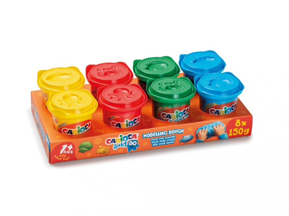 Baby Dough Carioca Plastilină 8 Culori +1 An