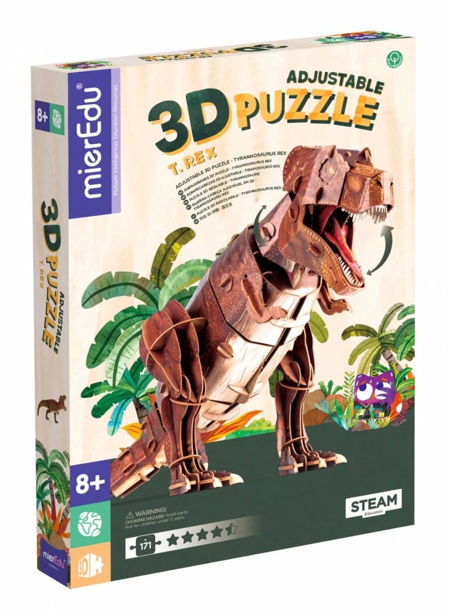 Puzzle 3D Mieredu T-Rex Deluxe 171 piese