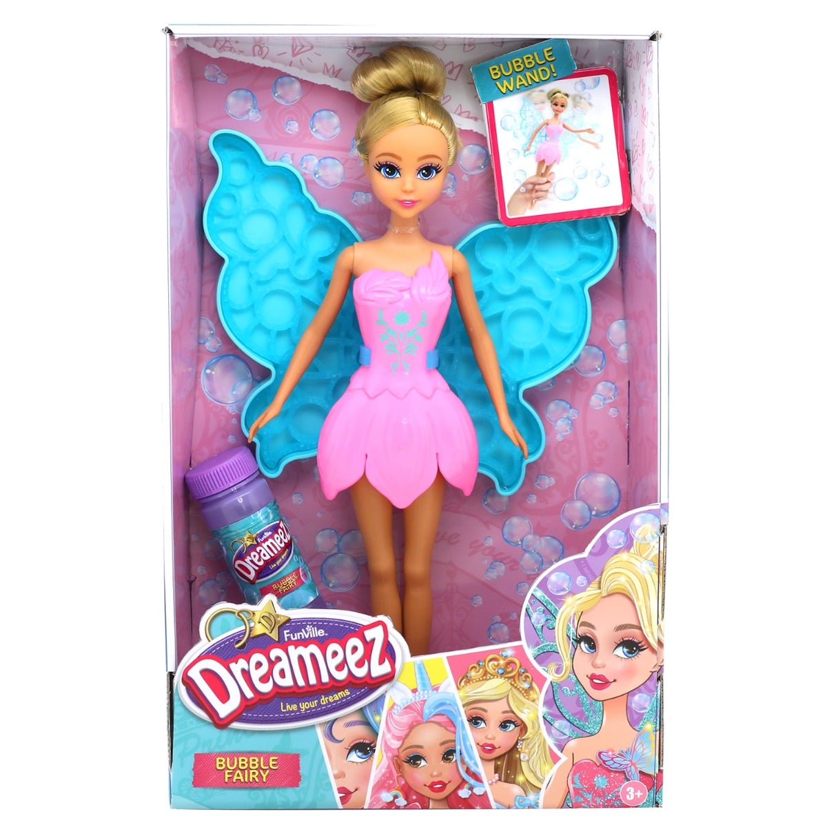 Păpușa Zână Dreameez Bubble Fairy cu Bule