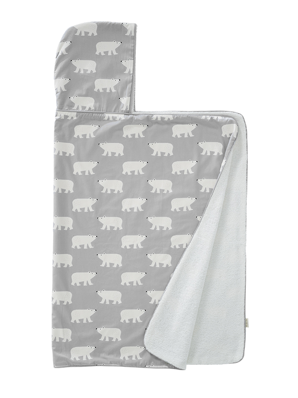 Prosop cu glugă Fresk Polar Bear, bumbac organic - imagine 2