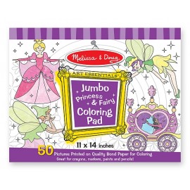 Melissa&Doug Caiet Colorat Printese și Zane Jumbo - imagine 2