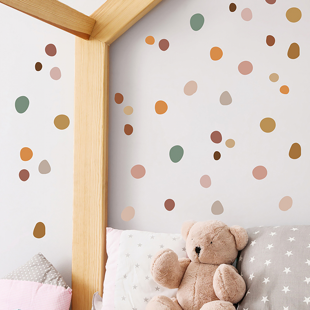 Sipo Pete Colorate - Sticker Decorativ Camera Copil - imagine 3