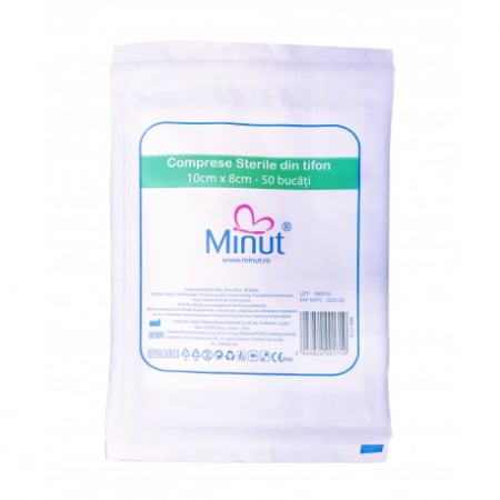 Comprese Sterile Minut 23g - 25 buc