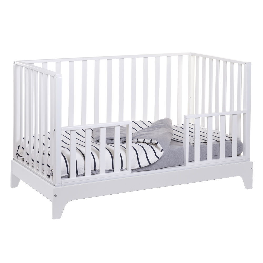 Patut Childhome Ref 17 Alb, Laterala Detasabila, 70x140 cm - imagine 6