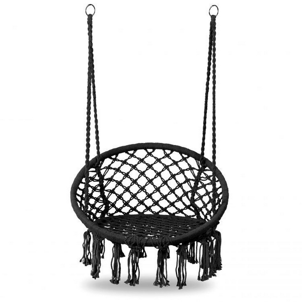 Leagan Suspendat Modernhome Negru, Interior/Exterior - imagine 8