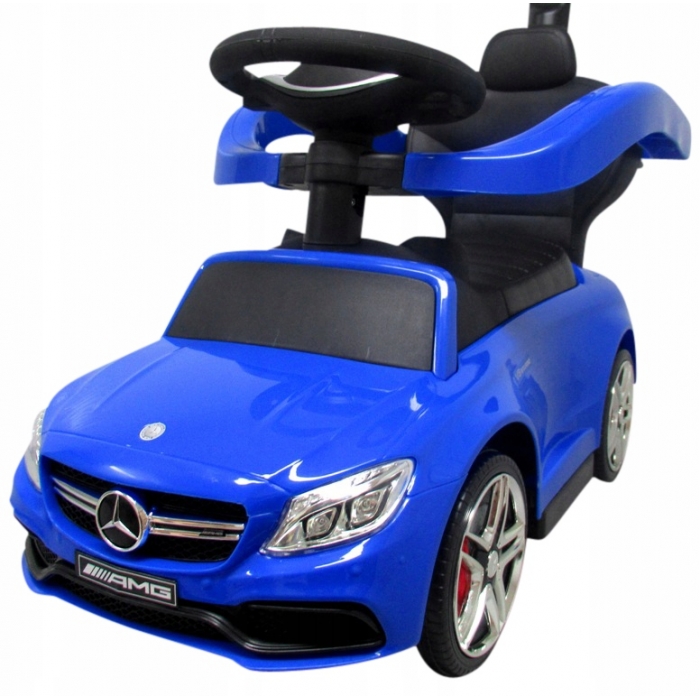 Masinuta R-Sport Mercedes C63 AMG Albastru cu Maner