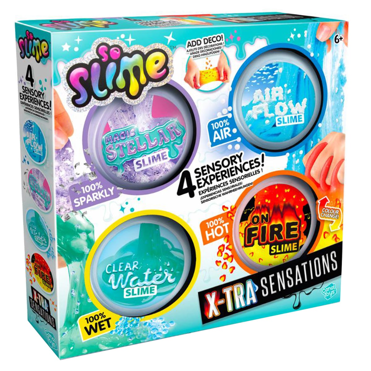 Set So Slime DIY X-Tra 4 Sensation | 4 Texturi Unice