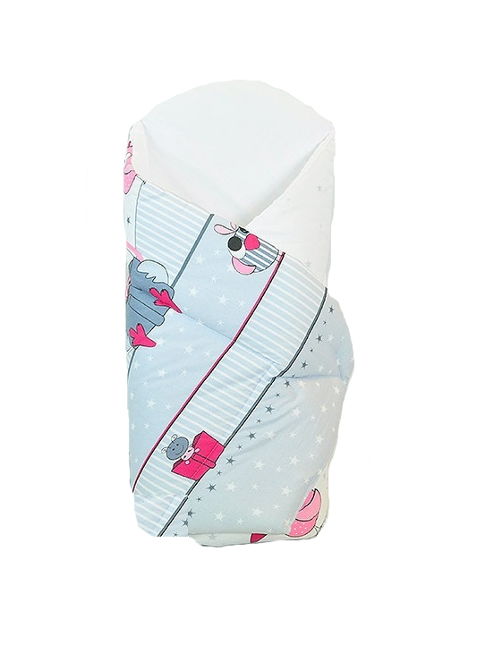 Paturica Arus Pink Owls multifuncțională 80x80 - imagine 2