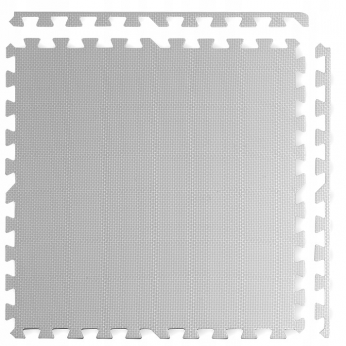 Salteluta joaca Ricokids 120x120 cm Alb-Gri - imagine 2