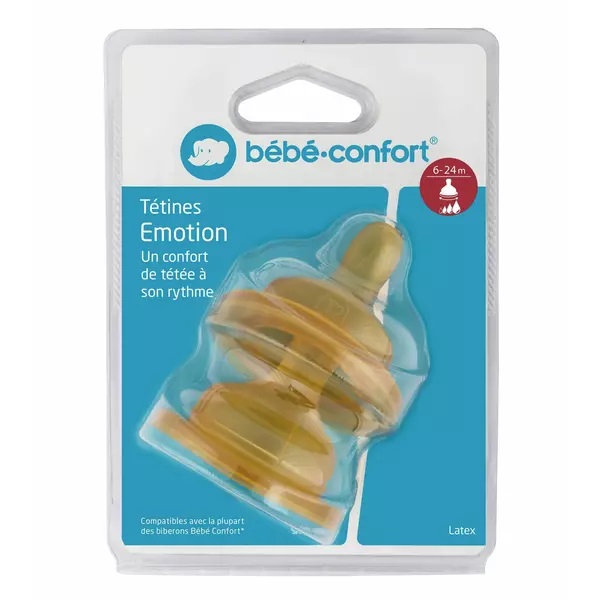 Set 2 Tetine Latex Bebe Confort S2, 6-24 luni