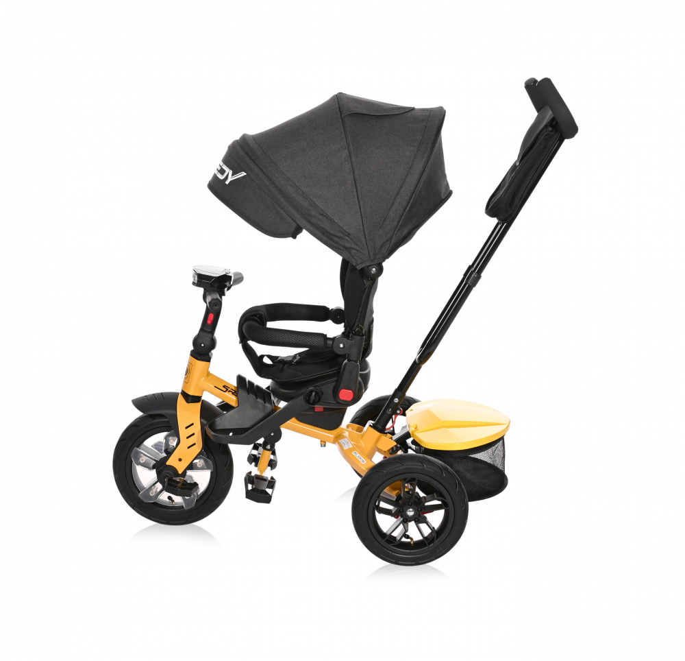 Tricicleta Lorelli Speedy 4 in 1, Galben/Negru - imagine 3