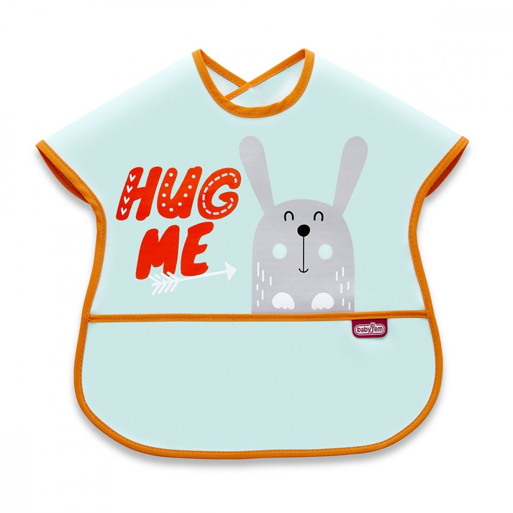 Baveta Babyjem cu Buzunar, Poly Large Bib, Green