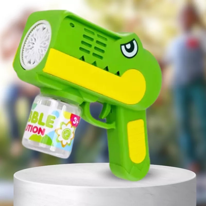 Pistol Baloane Sapun cu Lumini Green Dino | Nicekids - imagine 6
