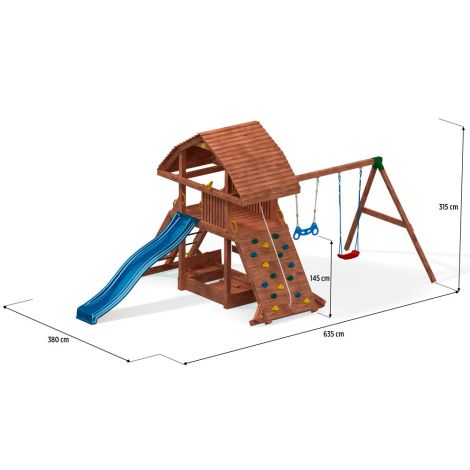 Complex Joacă Fungoo Giant cu Leagane și Tobogan - imagine 6