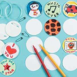 Set 10 Insigne DIY Baker Ross de Decorat - imagine 2